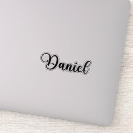 Adesivo Daniel Name - Caligrafia manuscrita