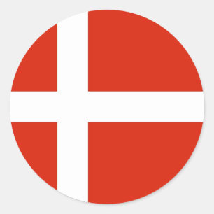 Adesivo Dannebrog; A bandeira oficial de Dinamarca