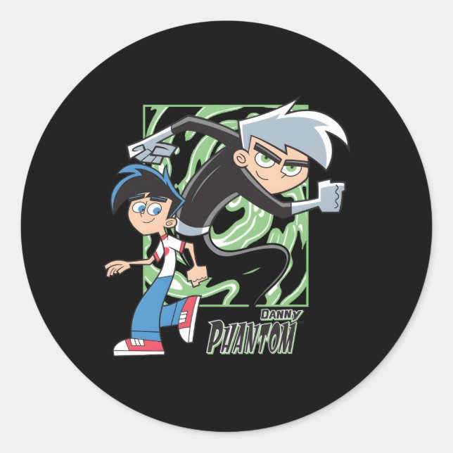 Adesivo Danny Phantom Com Danny E Phantom (Frente)