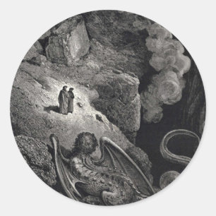 Adesivo Dante & Virgil com Geryon Stickers
