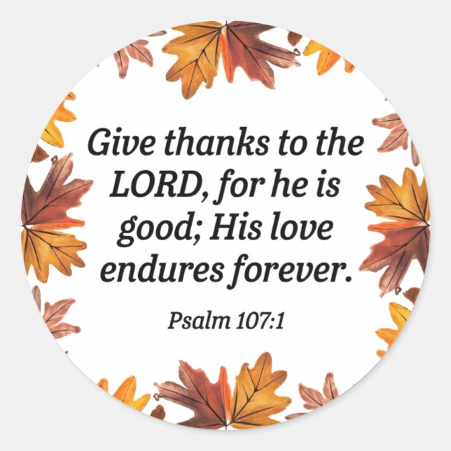 Adesivo Dar Obrigados (Frente)