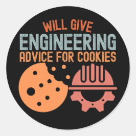 Adesivo Dará Conselhos de Engenharia para Cookies
