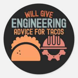 Adesivo Dará conselhos de engenharia por tacos