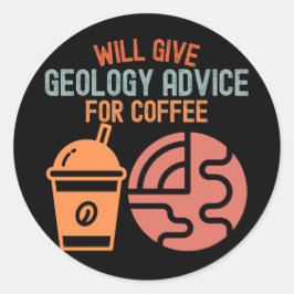 Adesivo Dará Conselhos de Geologia por Café