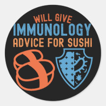 Dará conselhos de imunologia para sushi