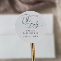 DARCY Boho - Chá de fraldas branco preto único