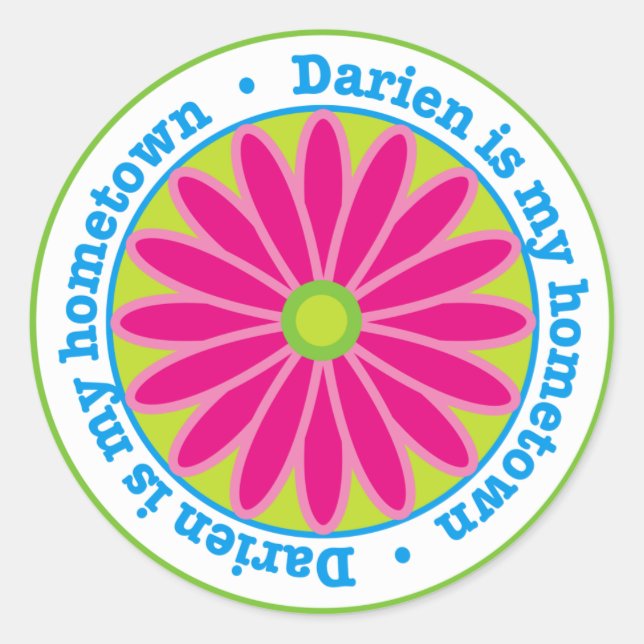 Adesivo Darien Hometown Flower Sticker (Frente)