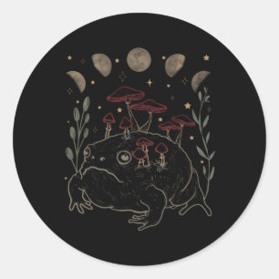 Adesivo Dark Academia Moon Witchy Goblincore