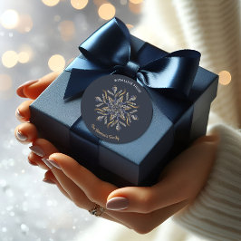 Adesivo Dark Blue & Gold Midnight Sparkle Stars New Year