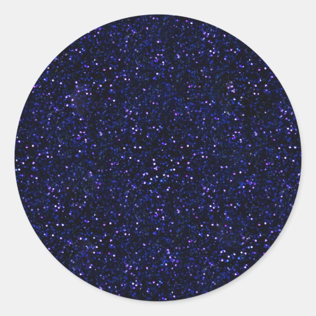 Adesivo Dark Midnight Indigo Blue Glitter (Frente)