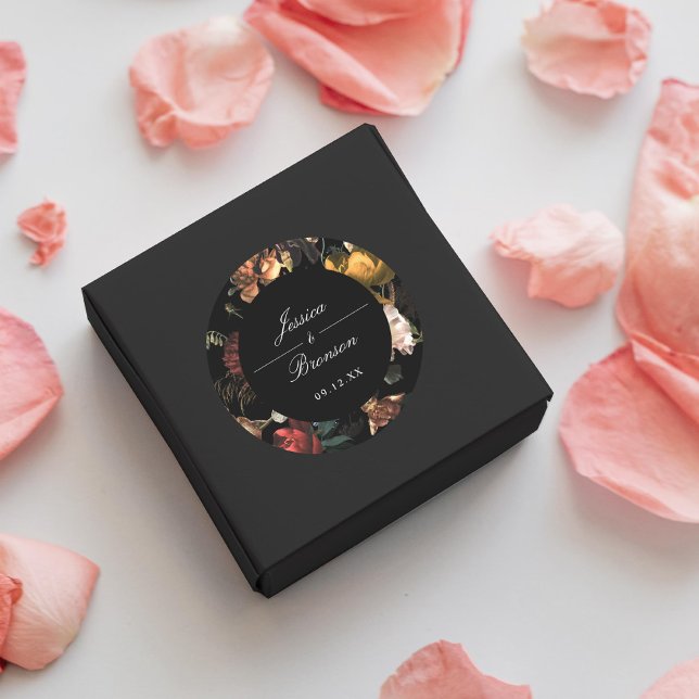 Adesivo Dark Moody Floral Dutch Painterly Wedding (Criador carregado)
