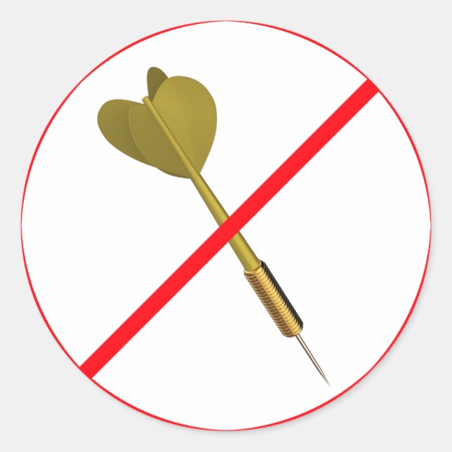Adesivo Dart Arrows Proibido! (Frente)