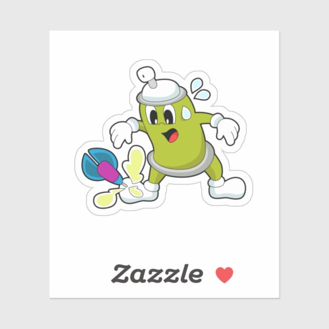 Adesivo Dart Dardos Dart, spray de gelo (Folha)