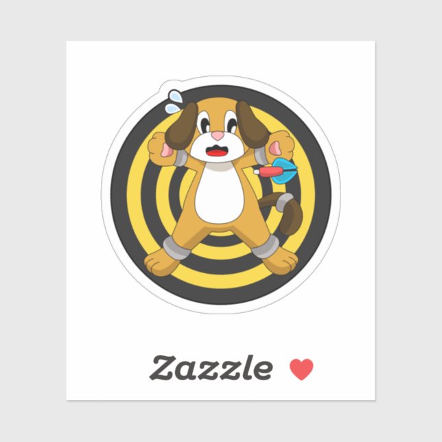 Adesivo Dart Dartboard Dog Darts (Folha)