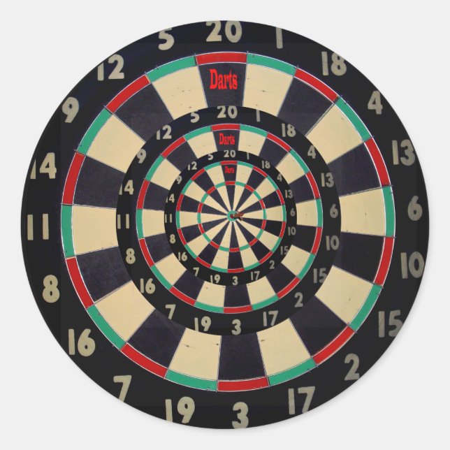 Adesivo Dartboard Em Três Níveis, (Frente)