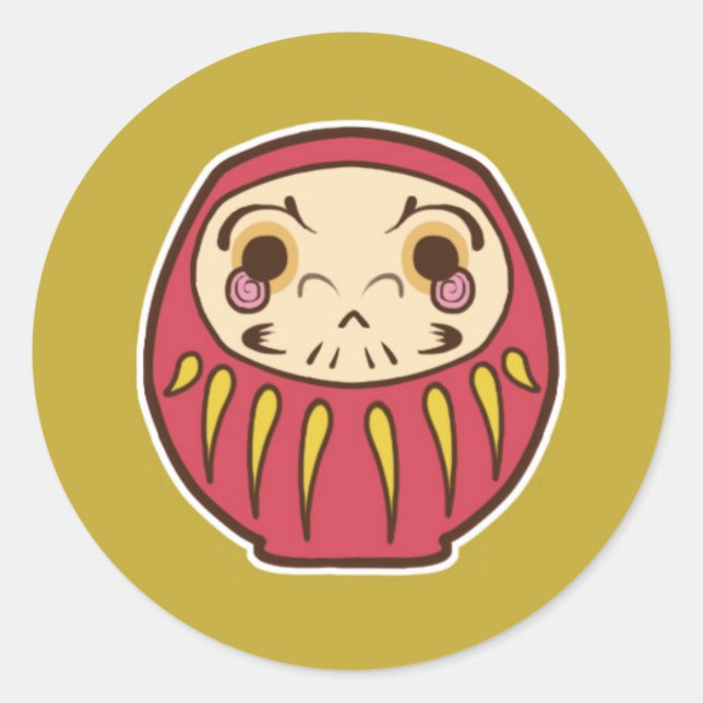 Adesivo Daruma Doll Sticker (Frente)