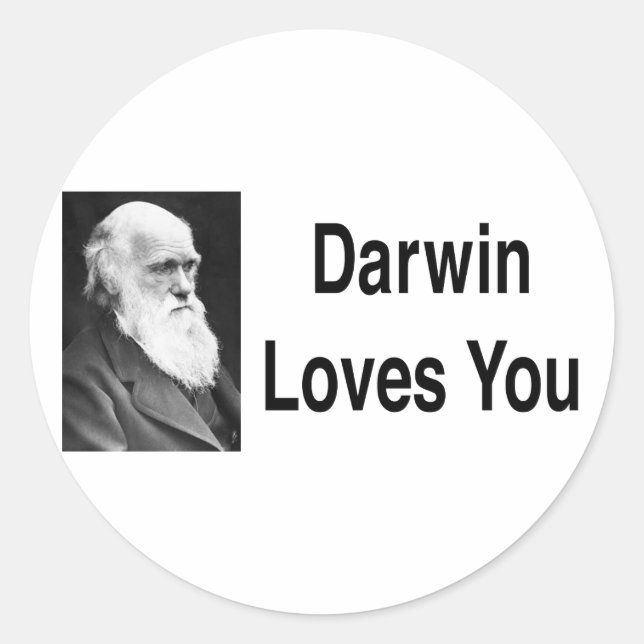 Adesivo Darwin ama você 2 (Frente)