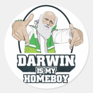 Adesivo Darwin É Meu Ficar em casa (Cor Do Cheio)