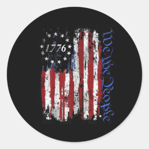 Adesivo Das Camisas De Julho, As Pessoas 1776 Usa Flag Jet