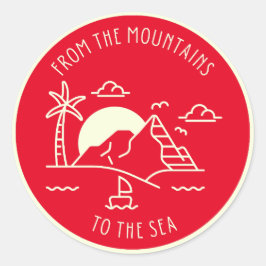Adesivo Das montanhas ao mar