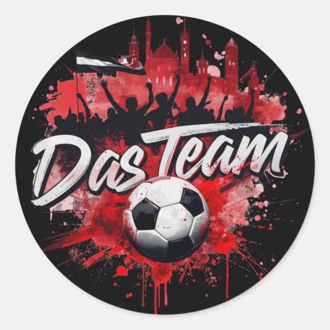 Adesivo Das Team - o apelido da equipe da Áustria (Frente)