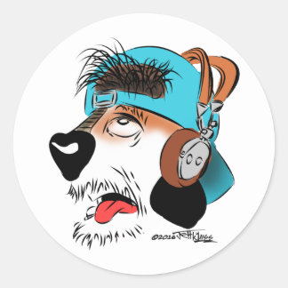 Adesivo Dash! O Vinheta De Pressão Virada Para Cão