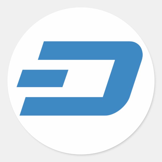 Adesivo Dash Sticker, Fundo Branco (Frente)