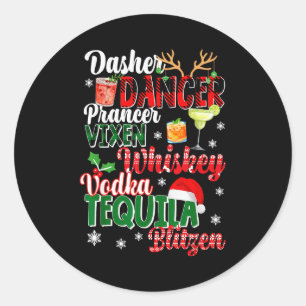 Adesivo Dasher Dancer Prancer Vixen Moscato Vodka Tequila