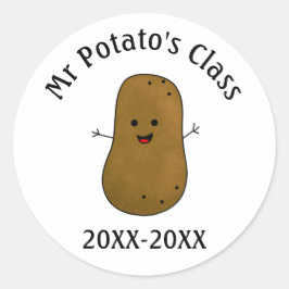 Adesivo Data da classe de batata