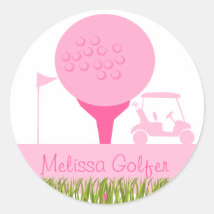 Adesivo Data de Golfe Rosa