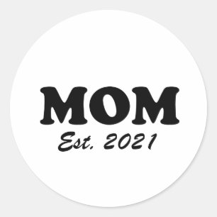 Adesivo Data de Início da Mãe Personalizada, Dia de as m