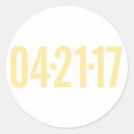 Adesivo Data Envelope Selo