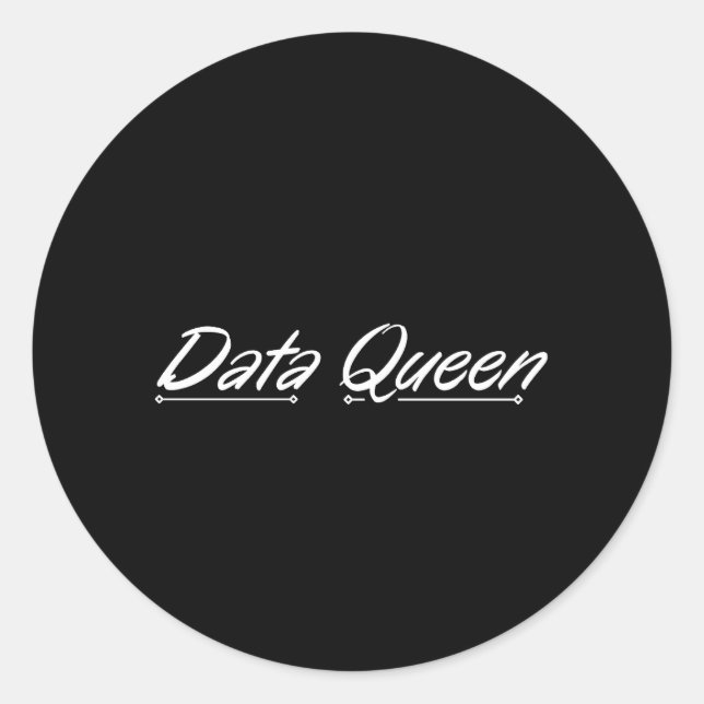 Adesivo Data Queen - Contabilidade (Frente)