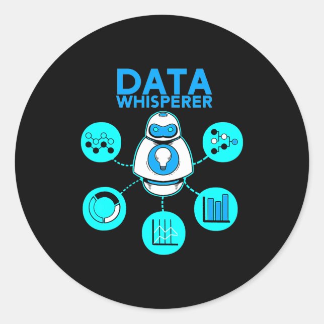 Adesivo Data Whisperer Tech Engineer Mis Analyst Software  (Frente)