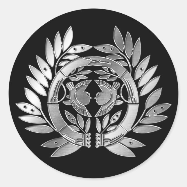 Adesivo Date Clan Kamon Silver Chrome (Frente)