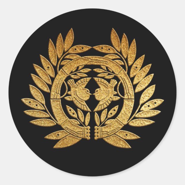 Adesivo Date Kamon Takeni Suzume em Dourado (Frente)