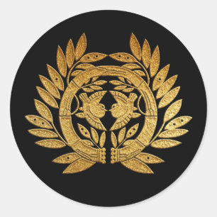 Adesivo Date Kamon Takeni Suzume em Dourado