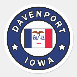 Adesivo Davenport Iowa