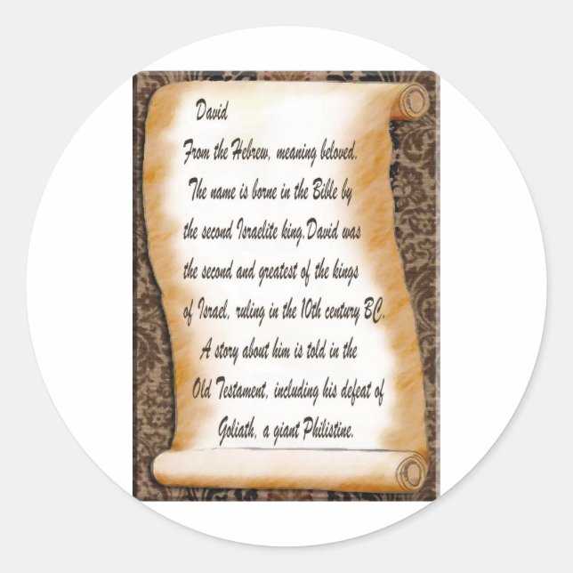 Adesivo David (Frente)