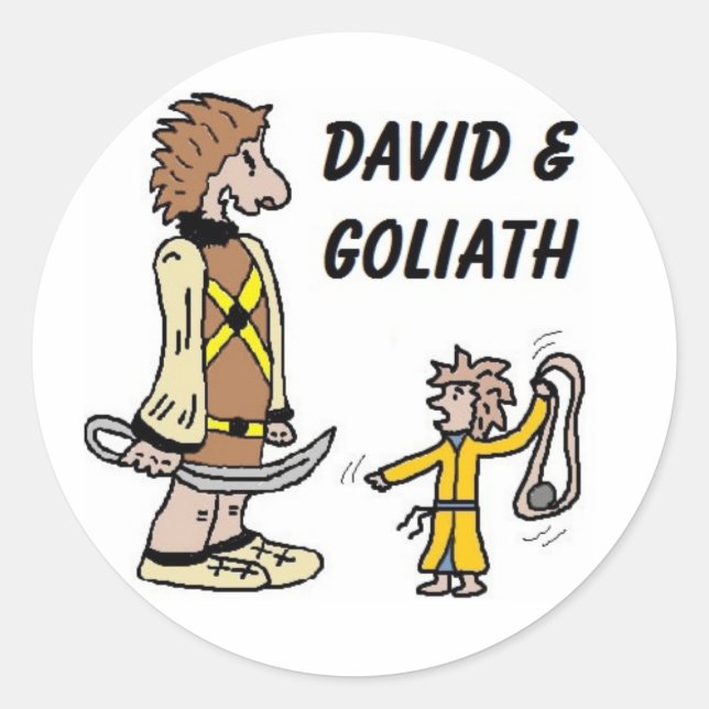 Adesivo David e Goliath Stickers (Frente)