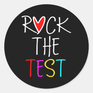 Adesivo Day Rock The Test Teacher Testing Day Engraçado Pr