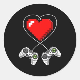 Adesivo Day Shirts Video Game Controller Heart Gamer