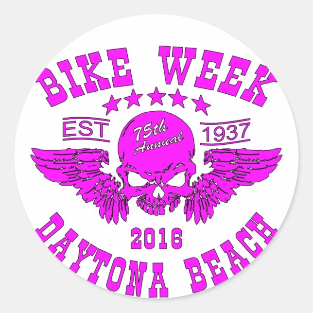 Adesivo Daytona Beach Bike Week 2016 (Frente)