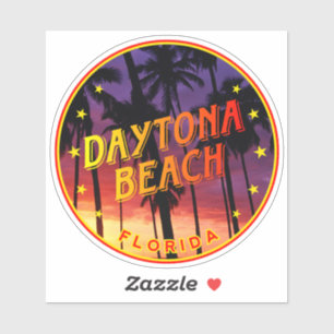 Adesivo Daytona Beach Sunset Florida, Daytona Beach