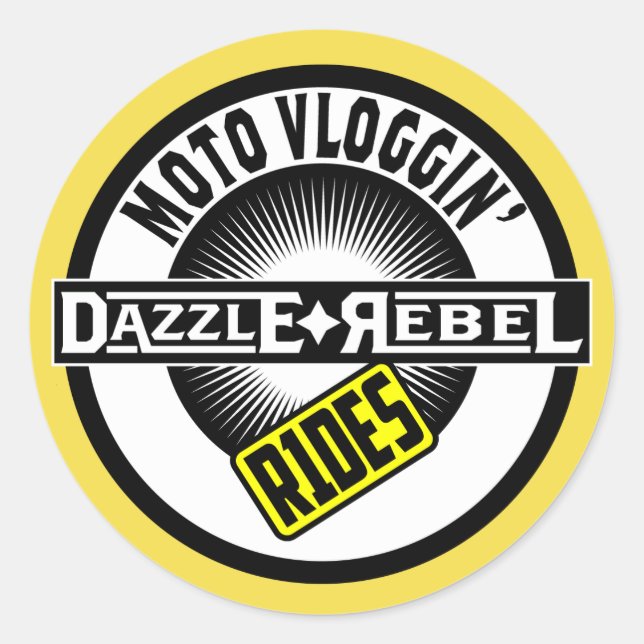 Adesivo Dazzle Rebel Rides Sticker (Frente)