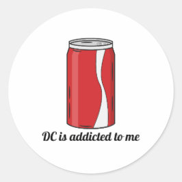 Adesivo DC Is Addicted to Me Soda Can Design | Funny Pop