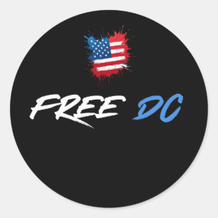Adesivo DC Livre - Resistência ao Protesto Político Trump