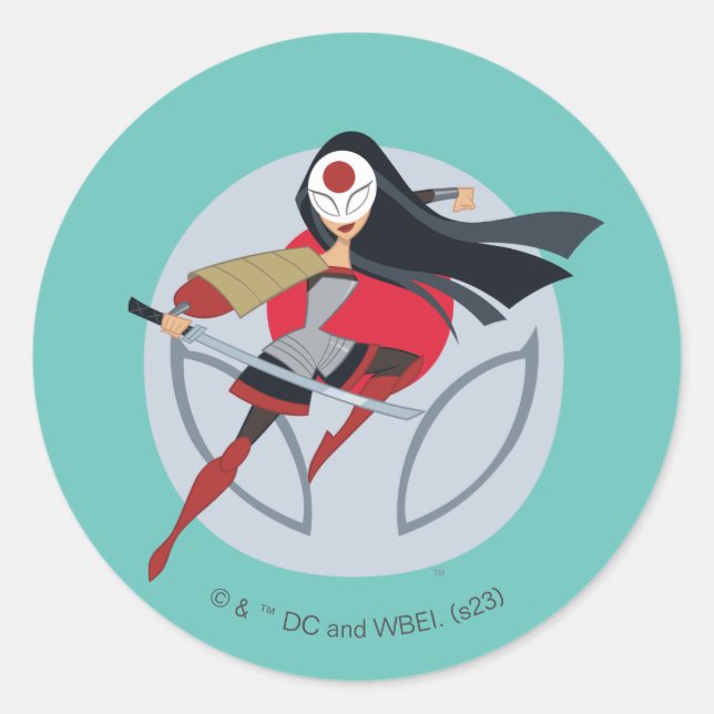 Adesivo DC Super Hero Girls Katana (Frente)