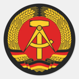 Adesivo DDR da Alemanha Oriental