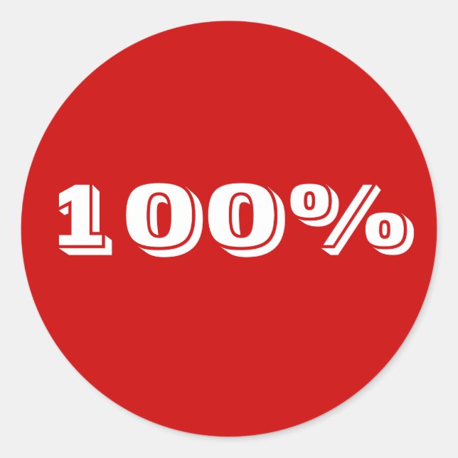 Adesivo de 100% (Frente)